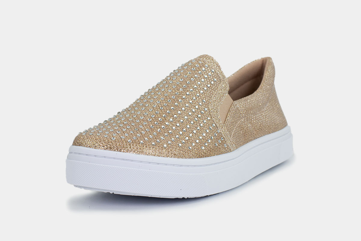 Tenis slip hot sale on glitter