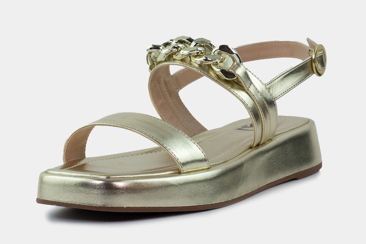sandália flatform basic - Dourado