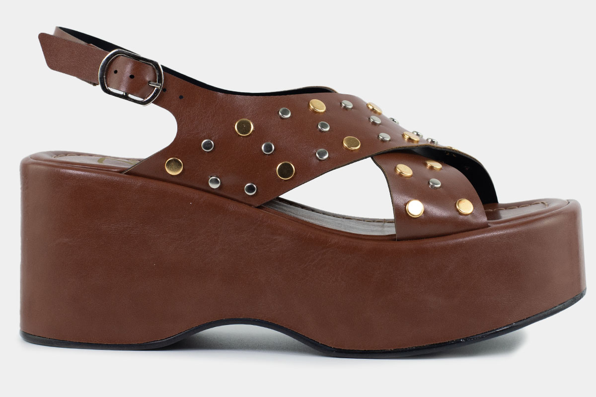 anabela flatform - Caramelo