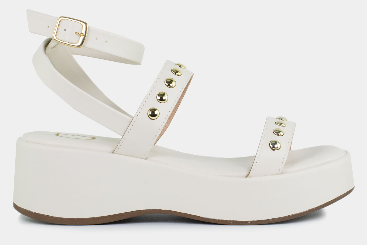 anabela flatform - Off-White