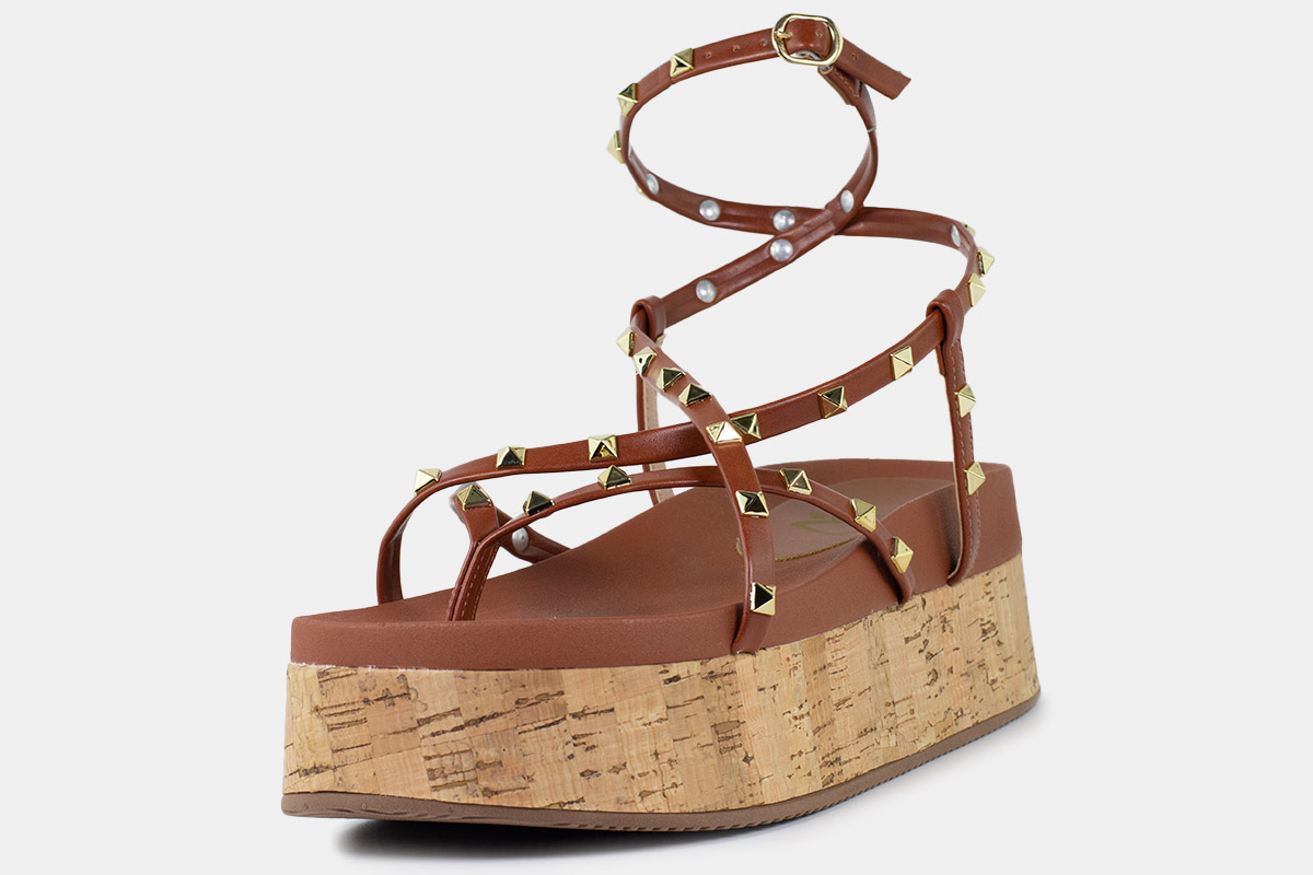 anabela flatform - Caramelo