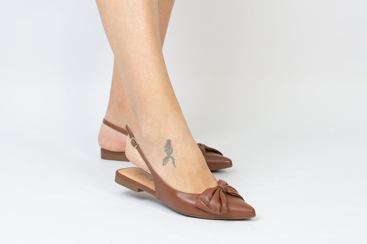 sapatilha slingback - Chocolate