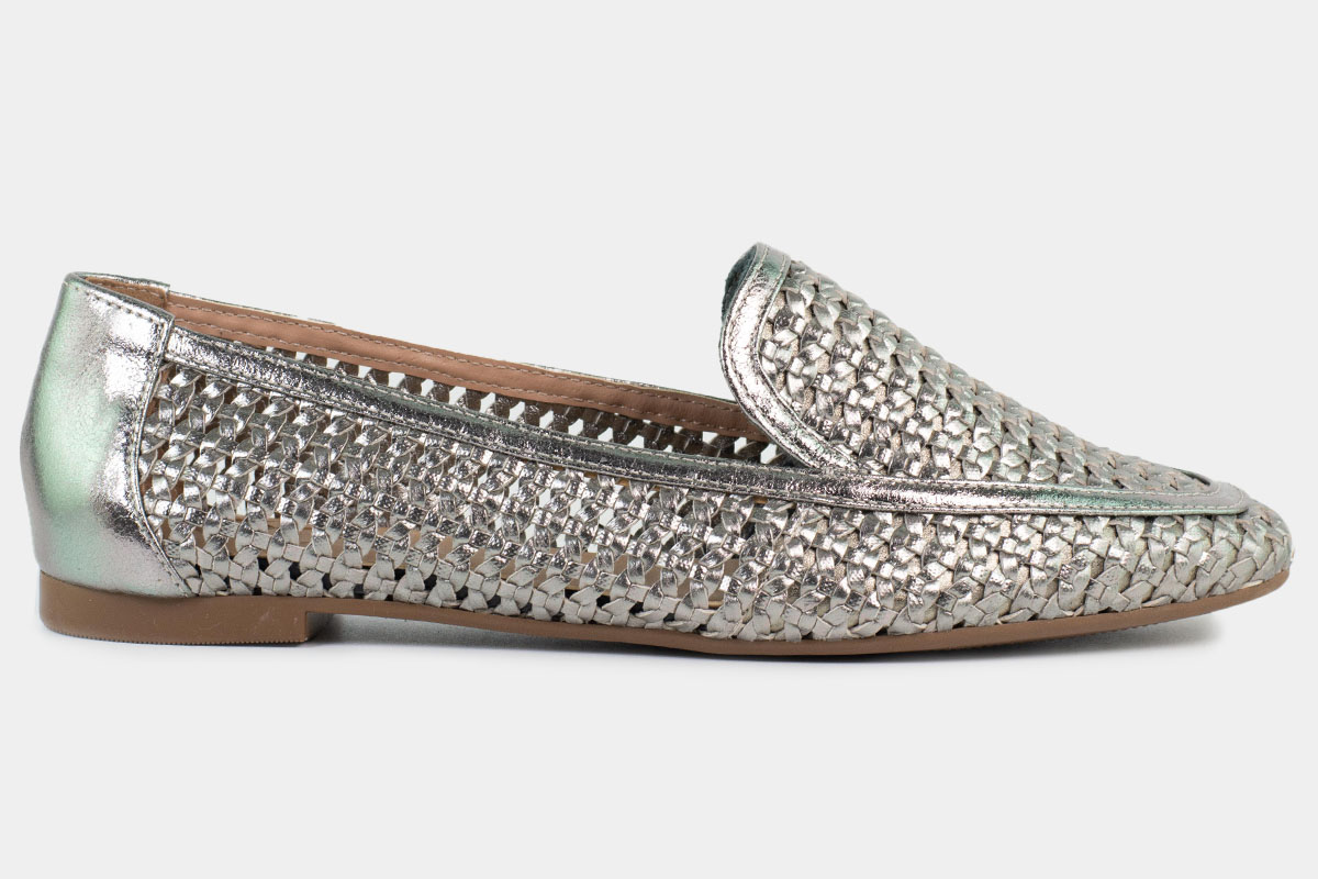 mocassim loafer - Prata Velho