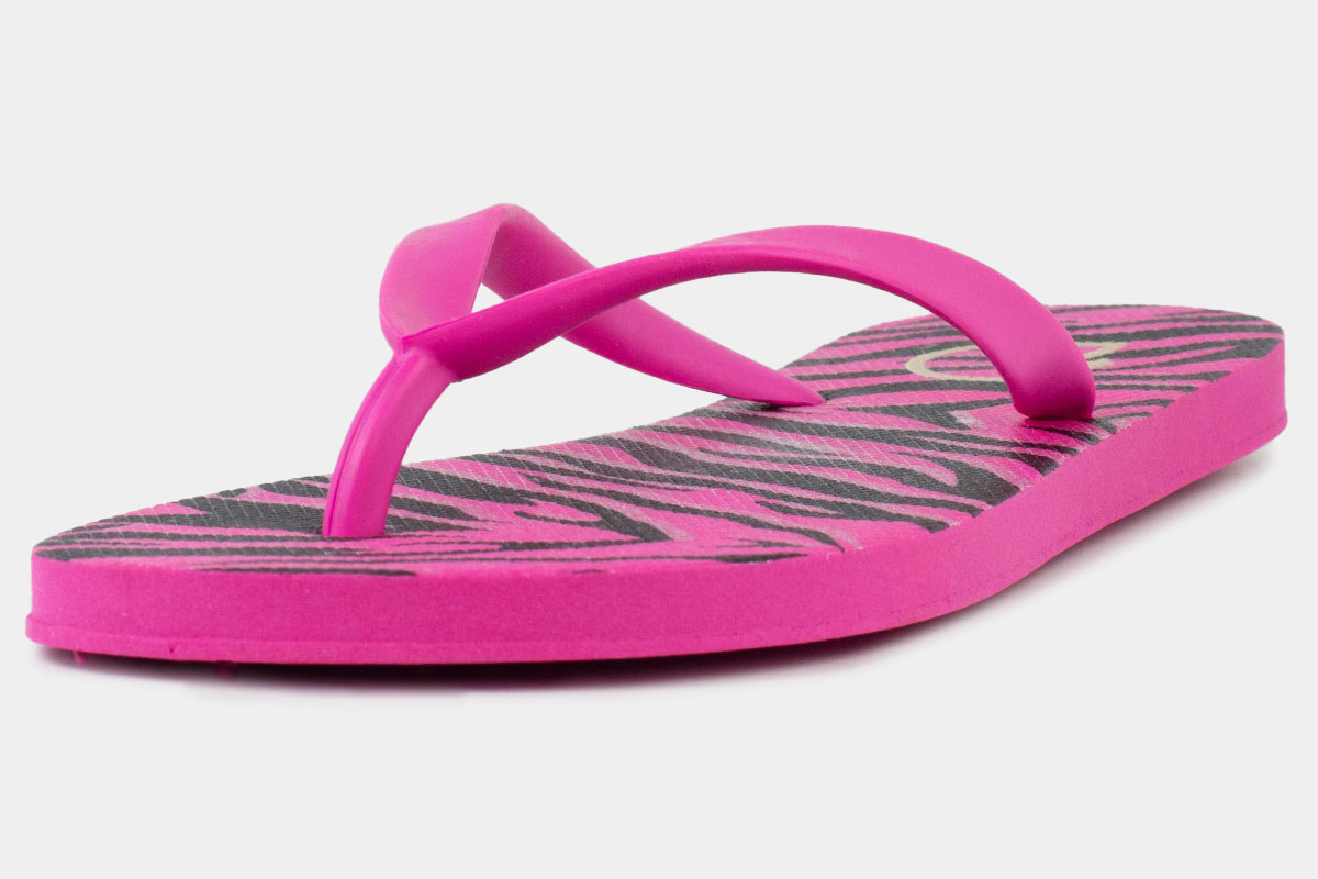 chinelo print - Pink/Preto