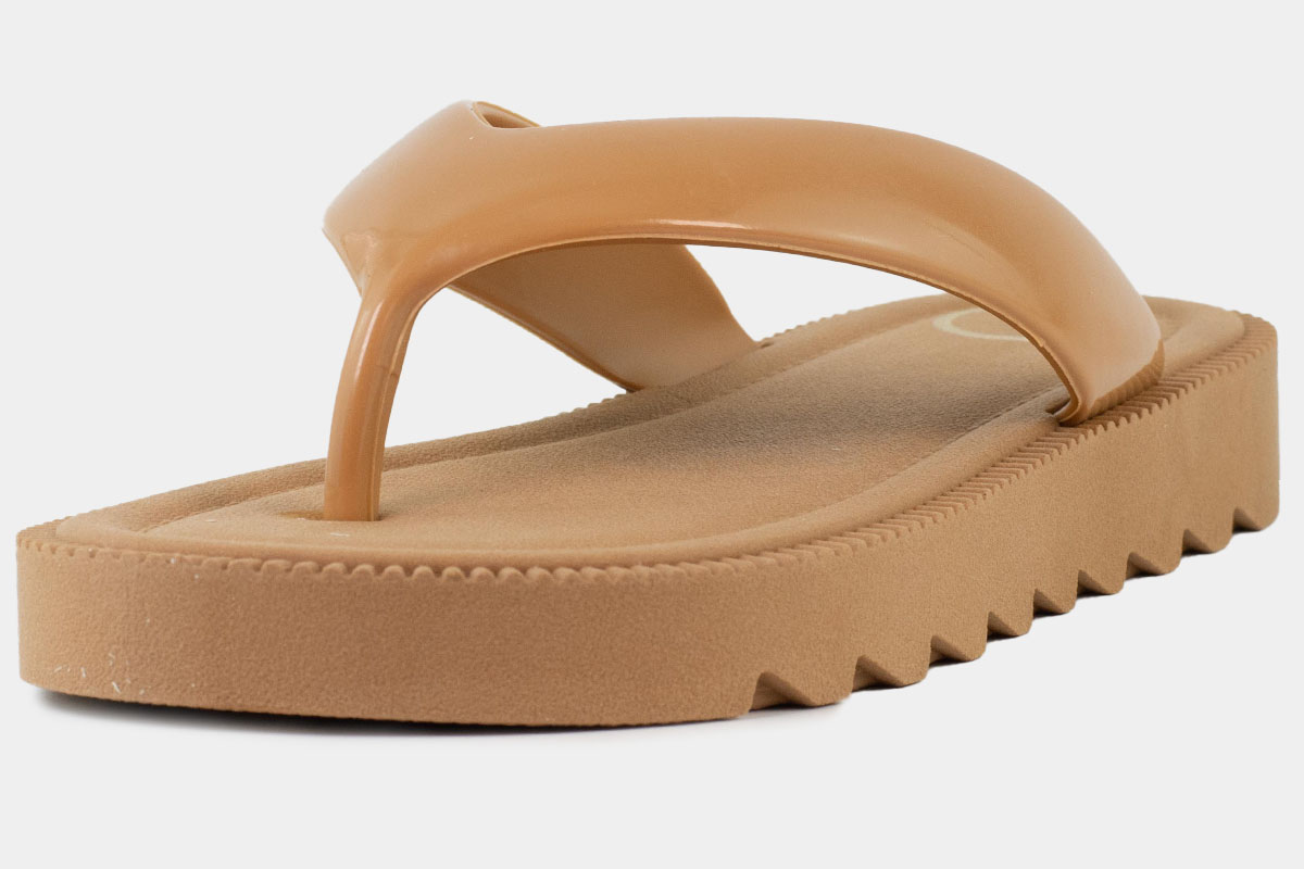 chinelo flatform - Caramelo