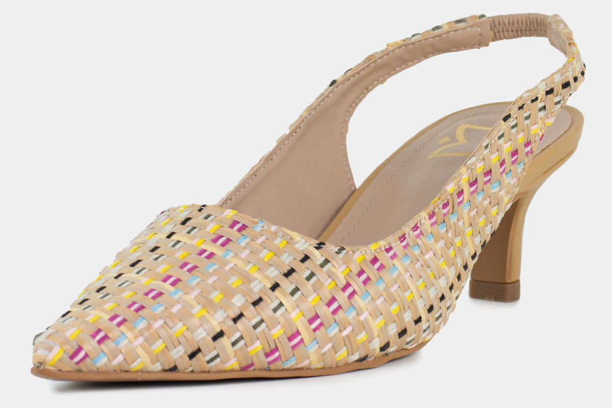 scarpin slingback beach body - Bege