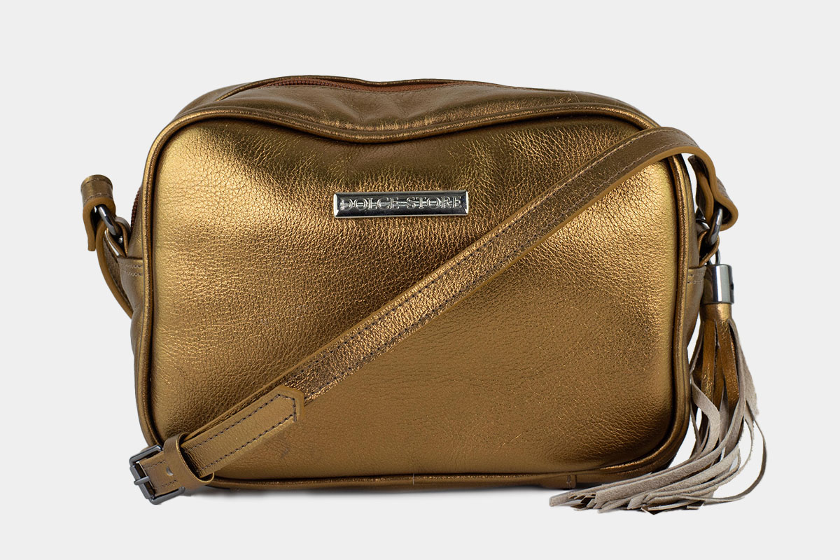 bolsa crossbody juliana - Bronze