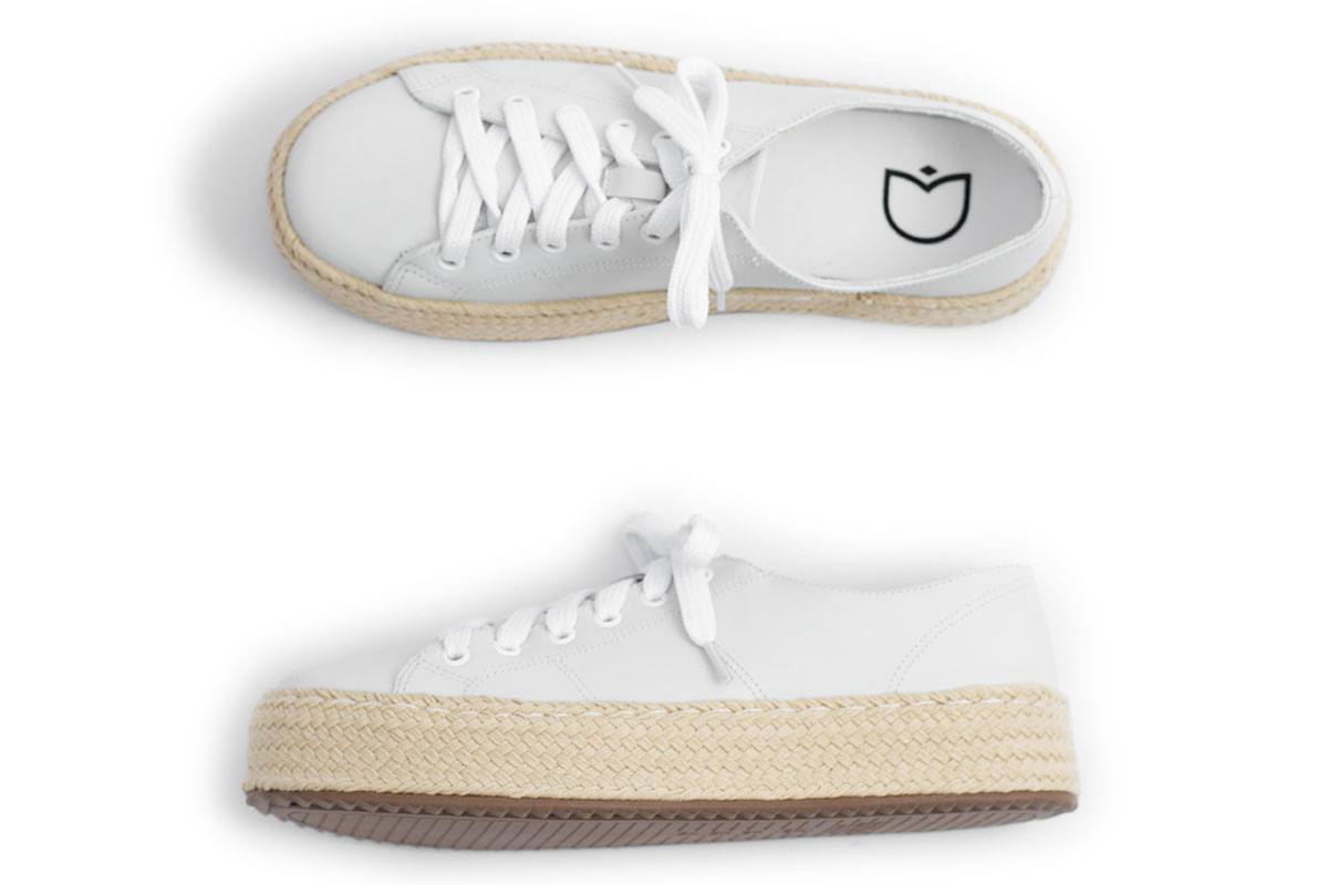 tenis flatform corinne - Branco