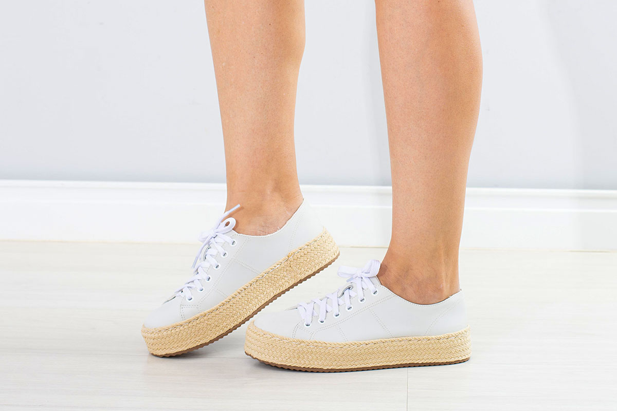 tenis flatform corinne - Branco